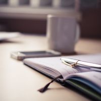 Luxury Silver Pen With A Business Diary